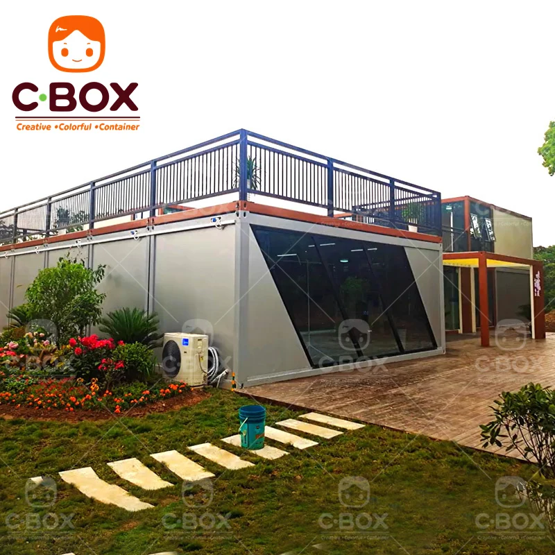 black frame container house