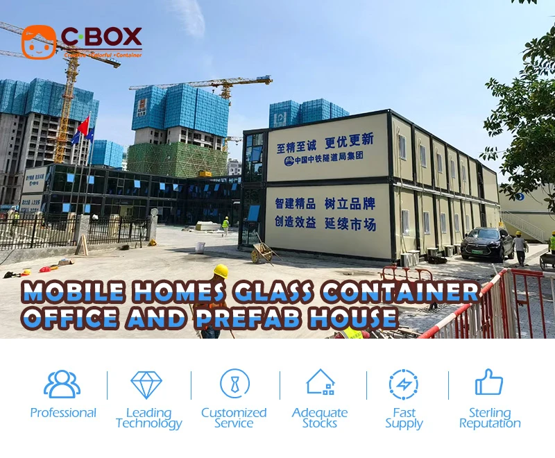 mobile homes glass container office