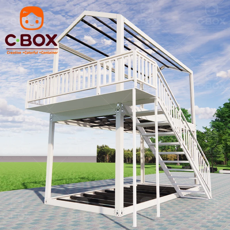 ‌container house with roof