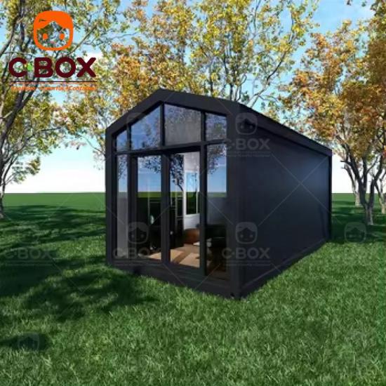 ‌modern pitch roof container home