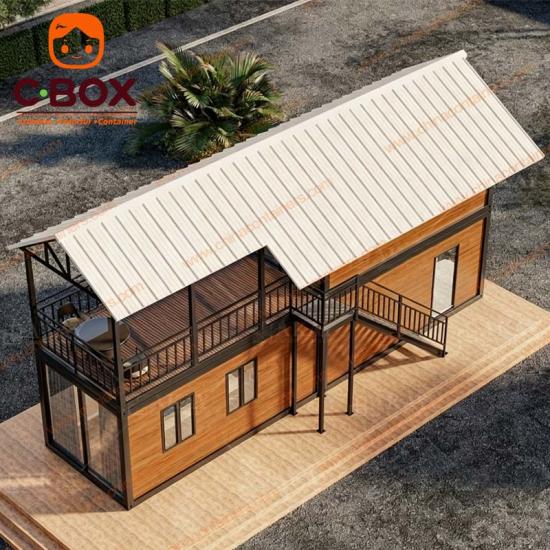 prefab two story flat pack home