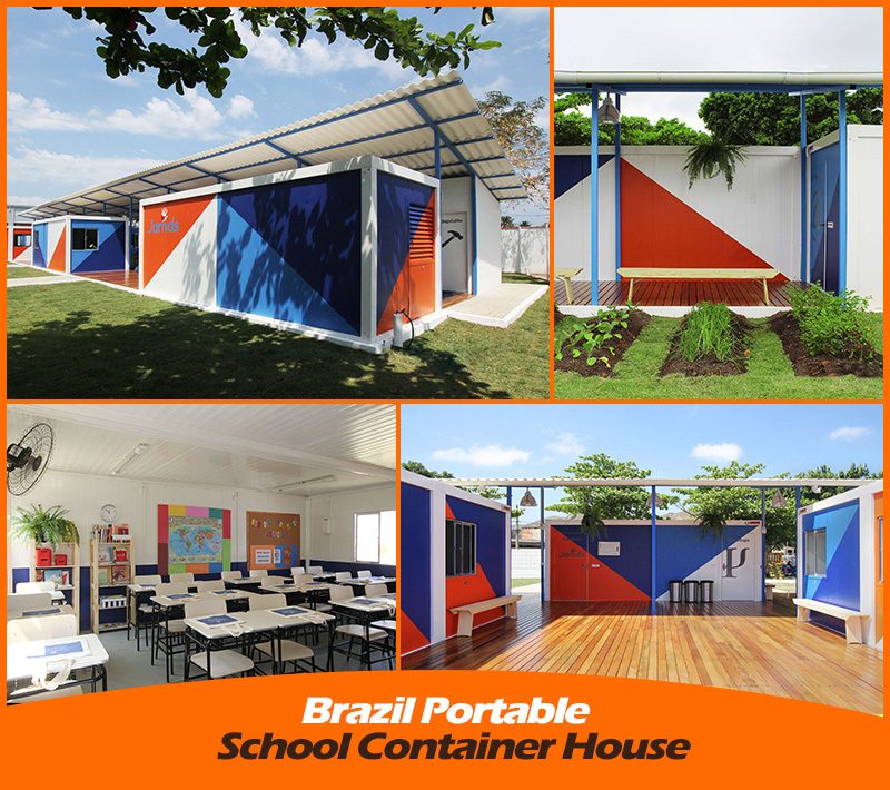 CBOX: منزل حاوية المدرسة المحمولة في البرازيل