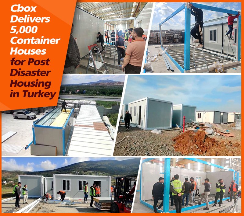تقوم Cbox بتسليم 5000 منزل حاوية للإسكان بعد الكوارث في تركيا