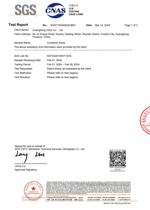 SGS Raw Materials Frame ROHS Testing-01